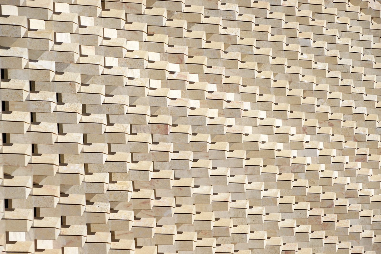 Pattern of grey-white balconies