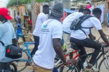 Cyclistes à Rufisque