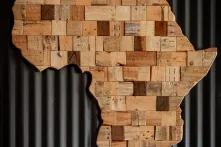 Carte de l'Afrique marron