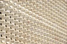 Pattern of grey-white balconies