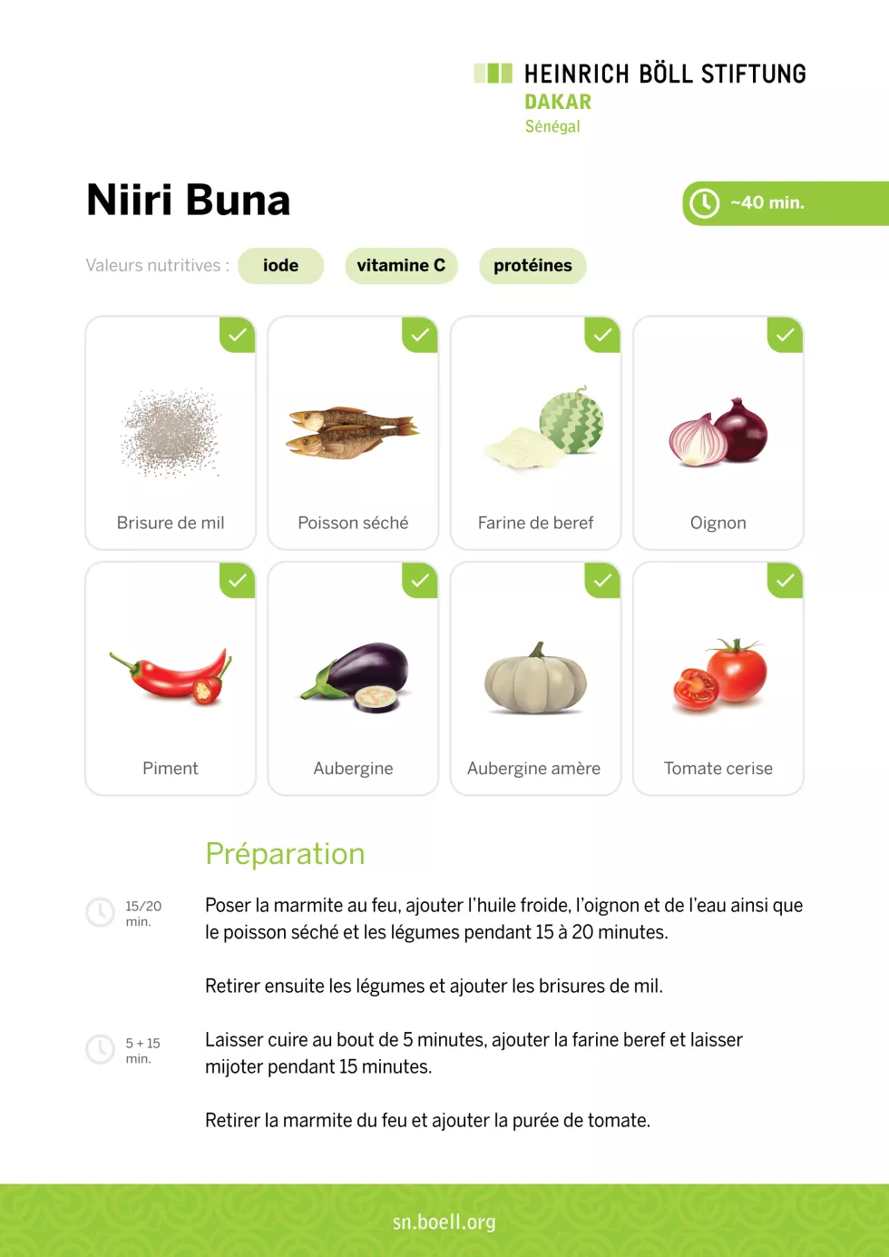 Recette de Niiri Buna