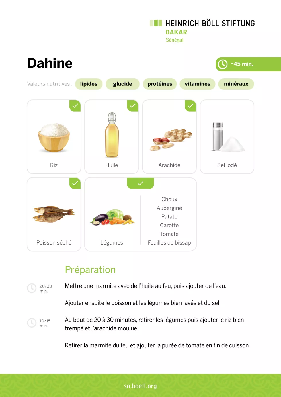 La recette du dahine