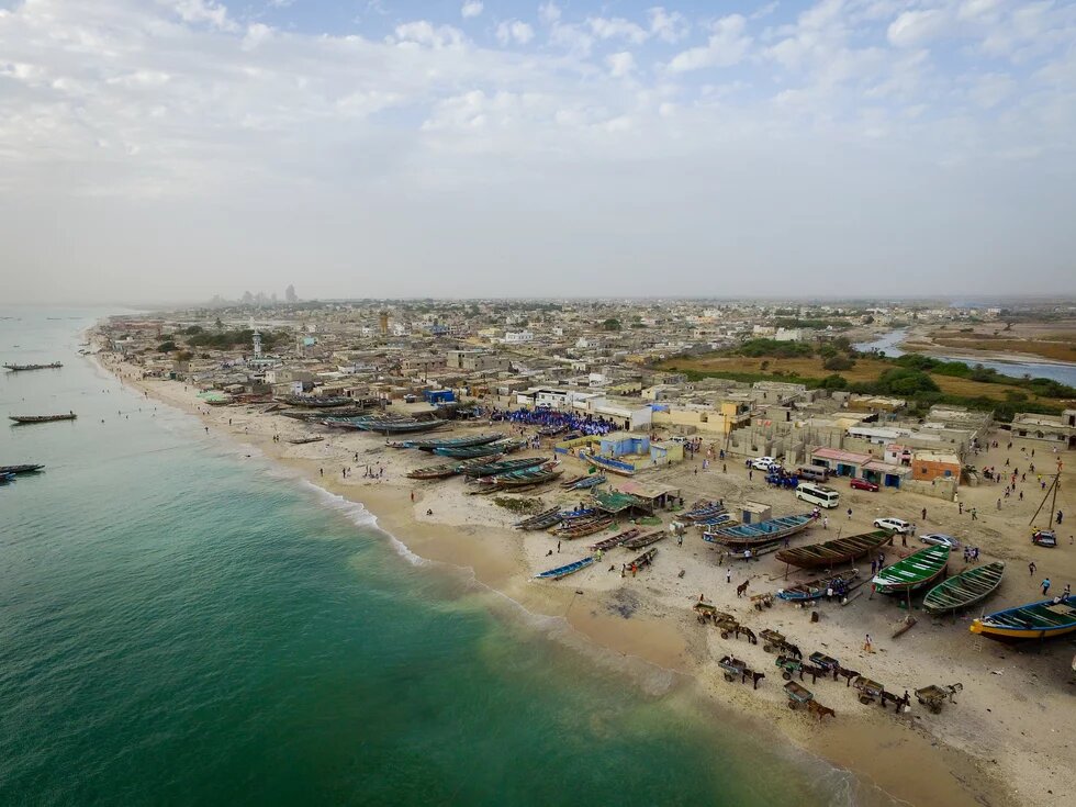 Vue sur la plage de Bargny, Sénégal