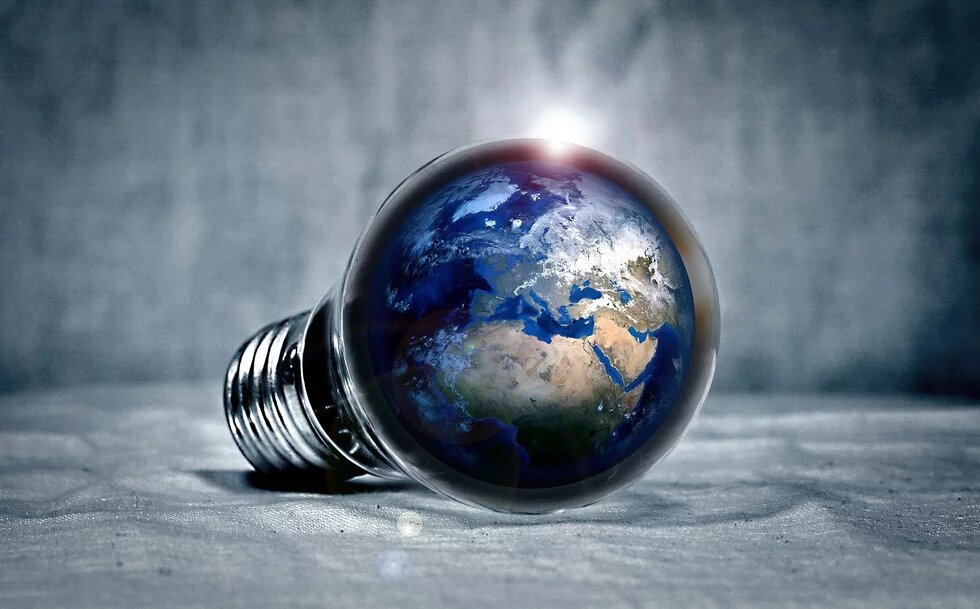 Geoengineering is a Dangerous Distraction -  The earth trapped in the cavity of a light bulb